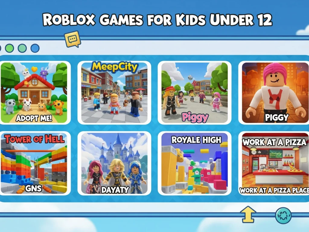 roblox games for kids under 12