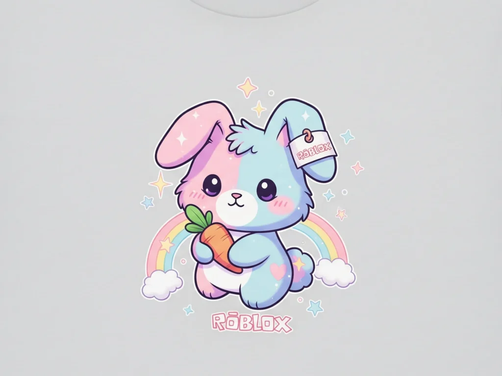 Pastel Bunny Tee Roblox - t-shirt roblox girl cute