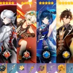 Arlecchino • Furina • Yelan • Zhongli - Tim terbaik Arlecchino