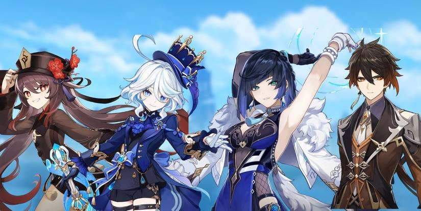 Hu Tao • Furina • Yelan • Zhongli - Tim terbaik Furina