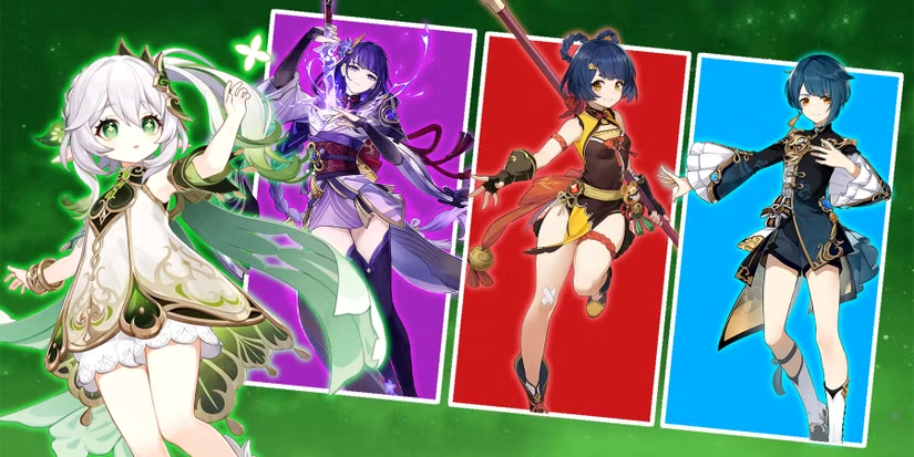 Raiden Shogun • Nahida • Xingqiu • Kuki Shinobu