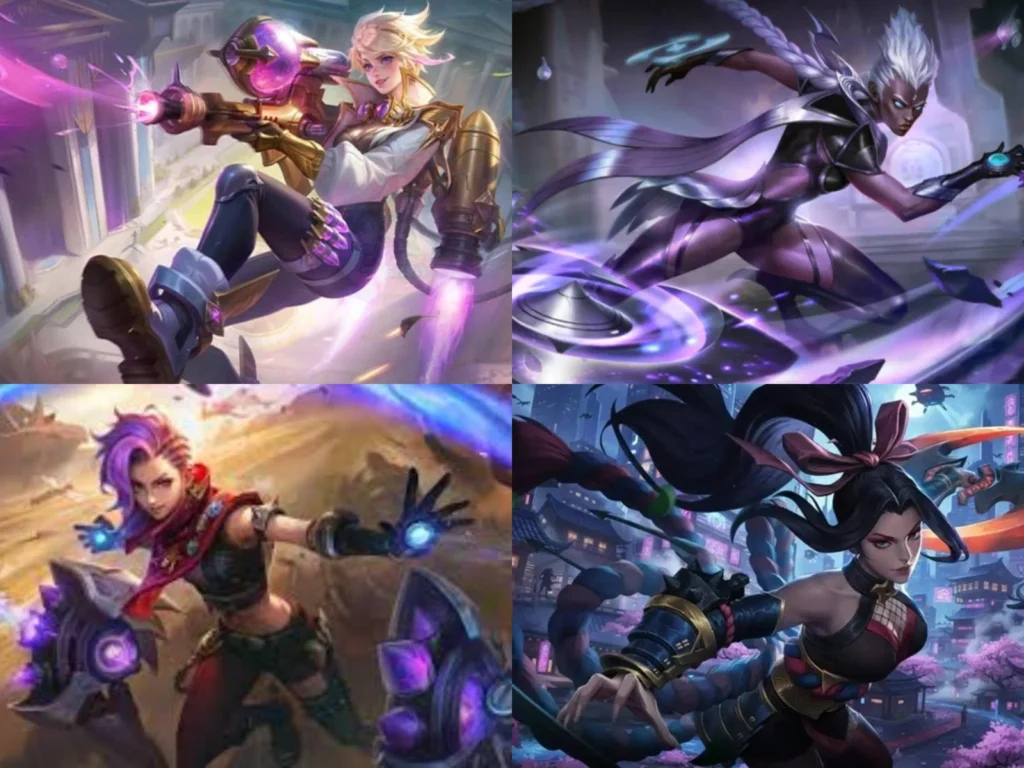 Kimmy, Karrie, Ixia, Hanabi