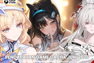 Pendapatan Game Mobile Anime Gacha juni 2026
